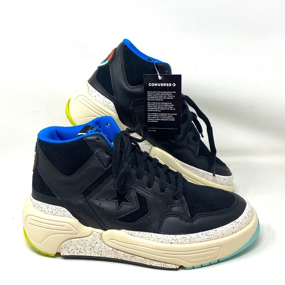 Converse Weapon CX High Top Multi Black Leather Women's Size Sneakers 172194C - Picture 1 of 10